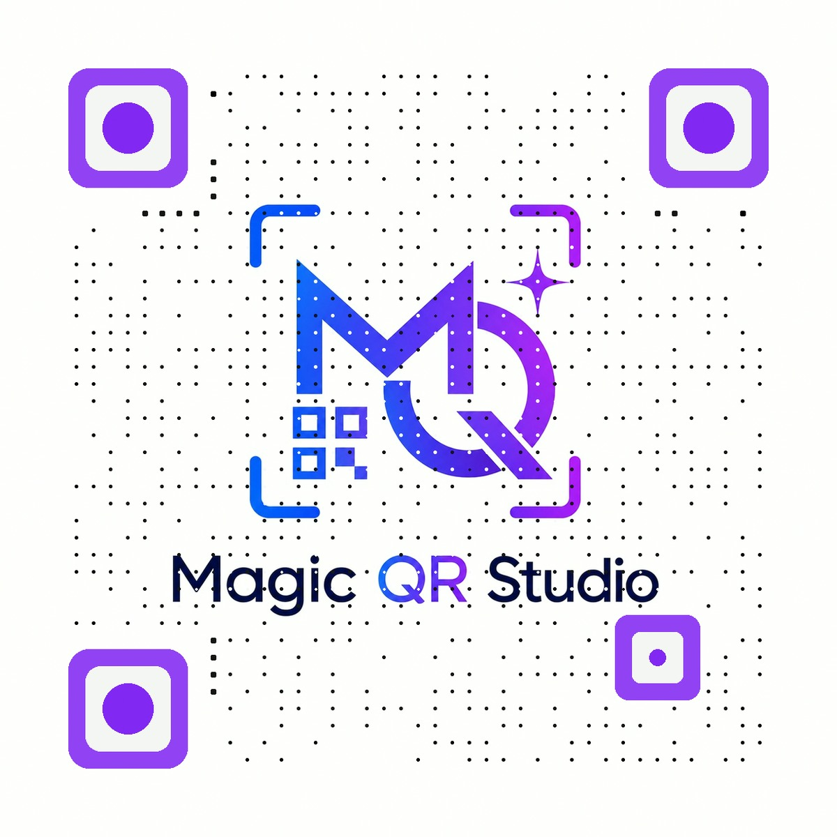 Magic QR Studio QR logo preview